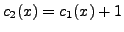 $c_2(x)=c_1(x)+1$