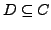 $D \subseteq C$