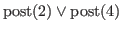 % latex2html id marker 2171
$\displaystyle \rm {post(\ref{findmax:zgx})} \vee \rm {post(\ref{findmax:zgy})}$