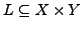 $ L \subseteq X \times Y$
