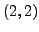 $ (2,2)$