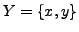 $ Y = \{x, y\}$
