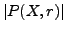 $ \vert P(X,r)\vert$
