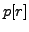 $ p[r]$