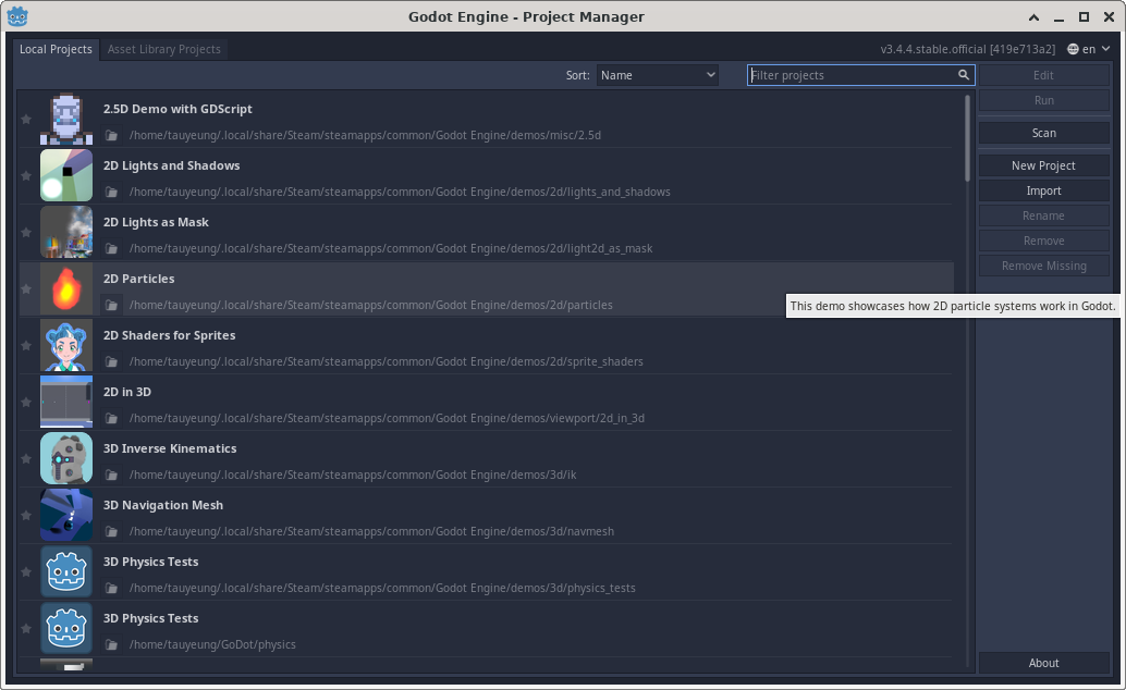 GoDot Project Manager