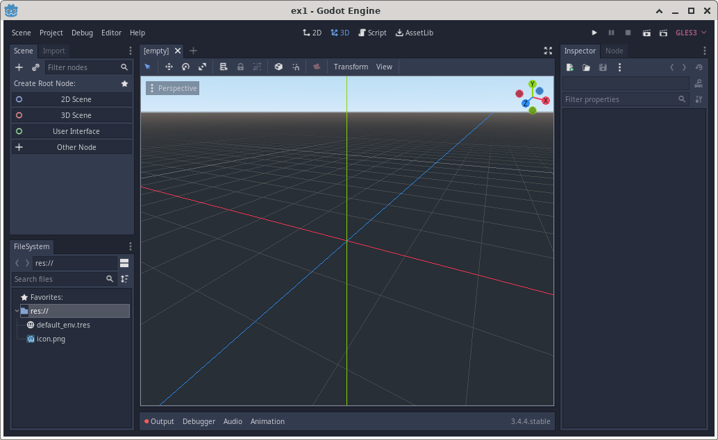 New Project Editor